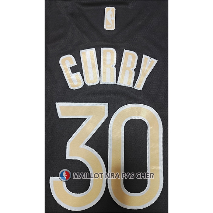 Maillot Golden State Warriors Stephen Curry Select Series Or Noir